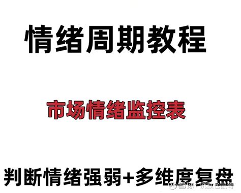 基于市场情绪周期理论进行监控表制作，调整仓位，匹配选股指标 大家好，我是仓鼠哥，一个专注于通达信指标评测，研究半量化交易模式的火鸡数据分析师