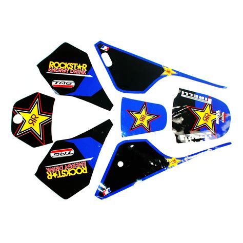 3m Rockstar Decals Graphics Sticker Kit Yamaha Peewee 80 Pw80 Py80 Fairing Bike Blygo