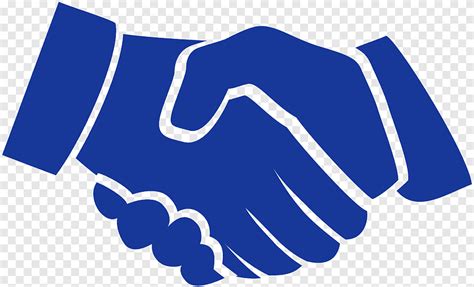 Two Shaking Hands Handshake Icon Handshake Blue Text Png Pngegg