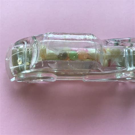 Antique Glass Candy Container Etsy