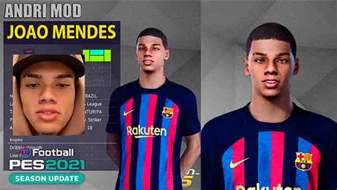 PES FILES RU on Twitter PES 2021 João Mendes Face by ANDRI MOD https