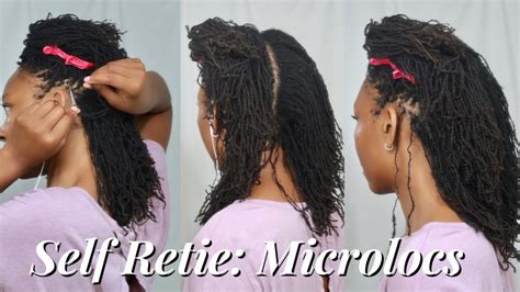 Self Retie Session D I Y Microlocs Youtube