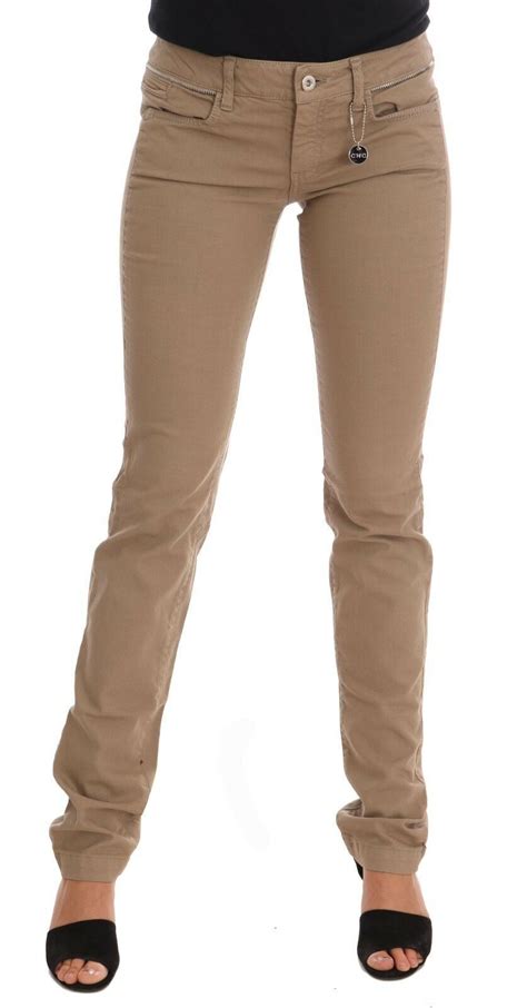 Beige Cotton Stretch Slim Fit Jeans W26 Artofit