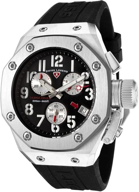 Swiss Legend Men S Trimix Diver Collection Chronograph Black