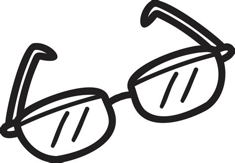 hand drawn glasses illustration  vector art  vecteezy