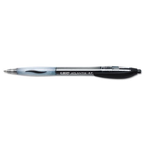 Bic Atlantis Original Retractable Ballpoint Pen Black Ink Fine Mm