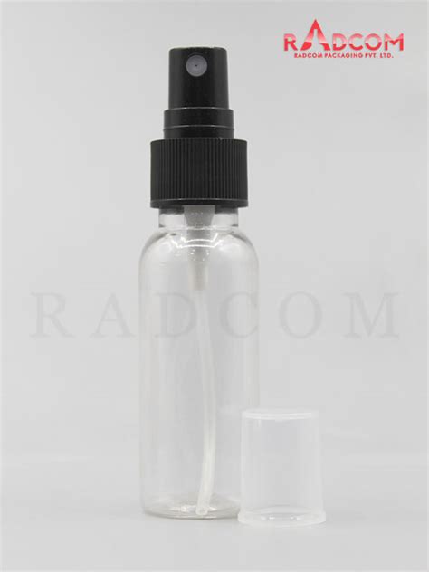 Ml Boston Clear Pet Bottle With Black Mist Pump And Pp Dust Cap