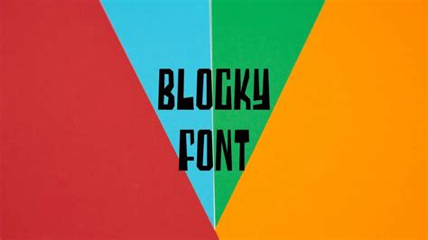 Blocky Font Free Download