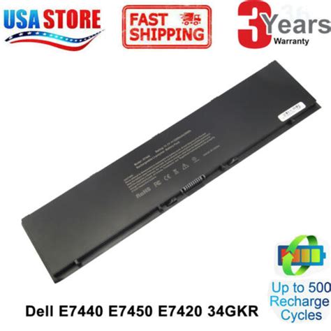 34GKR 47WH G95J5 PFXCR Battery For Dell Latitude E7420 E7440 E7450 451