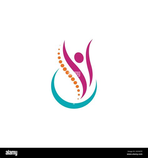 Chiropractic Symbol Vector Icon Design Illustration Template Stock