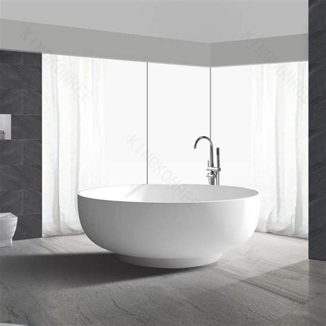 Round Bathtub Kkr B002 C Kkr Kingkonree Free Standing Solid