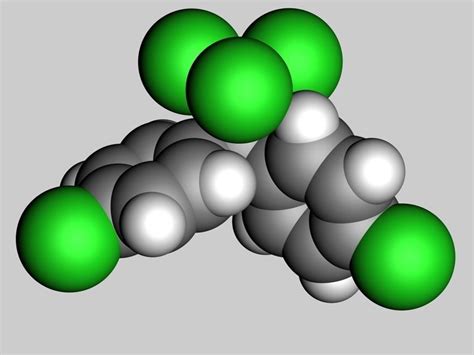 DDT molecule 3D model | CGTrader