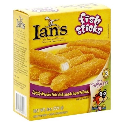 Ian S Natural Foods Frozen Fish Sticks 8 Oz Shipt