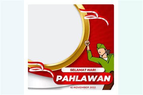 GRATIS 25 Link Twibbon Hari Pahlawan Nasional 10 November 2022 Terbaru