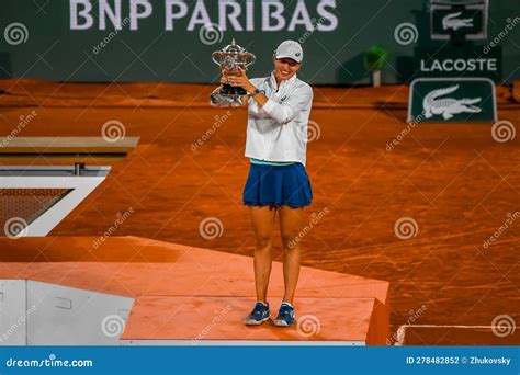 Roland Garros Champion Iga Swiatek Of Poland During Trophy