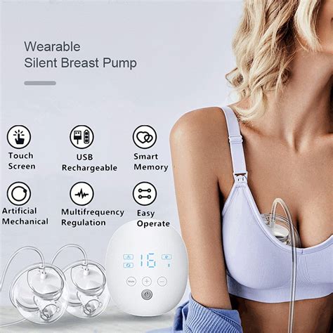 Huayuet Wearable Breast Pump Hands Free Double Portable Breast Pumps