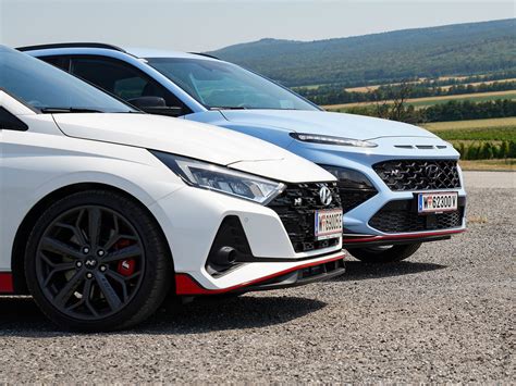 Foto Hyundai I20 N Kona N Vergleich 013  Vom Artikel Hyundai Im Vergleich I20 N Und Kona N