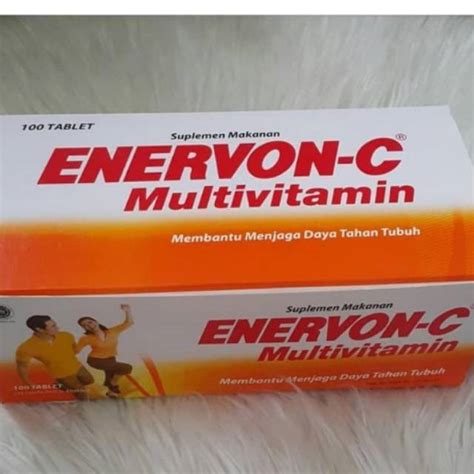 Jual Vitamin Enervon C Box Isi Strip Atau Tablet Shopee