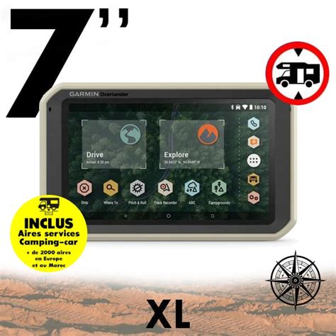 Gps Garmin Overlander Pouces Tout Terrain Pour Camping Car