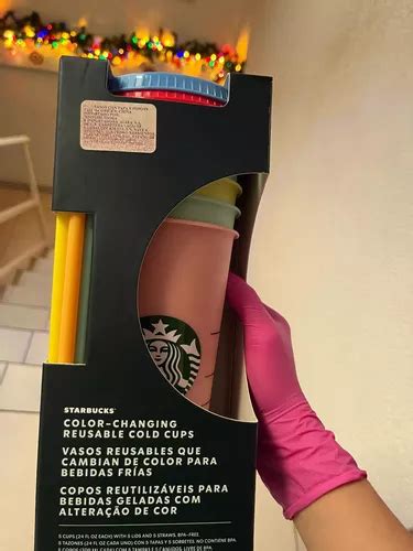 Vaso Starbucks Cambia De Color Agua Fria Envío gratis