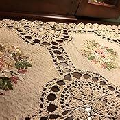 Amazon Grelucgo Handmade Crochet Cotton Lace Table Runner Dresser