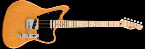 Fender Squire Paranormal Offset Telecaster Maple Fingerboard Black Pickguard Butterscotch