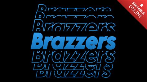 Brazzers Efecto Y L Nea Modernos Generador De Efectos De Texto