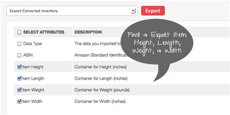 Lookup Amazon Listing Item Dimensions Height Length