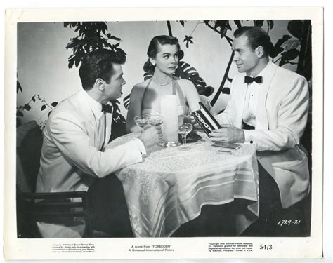 Forbidden 8 X10 Black And White Promo Still Tony Curtis Joanne Dru