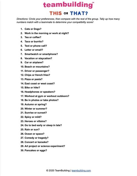 Team Building Worksheets Free Templates