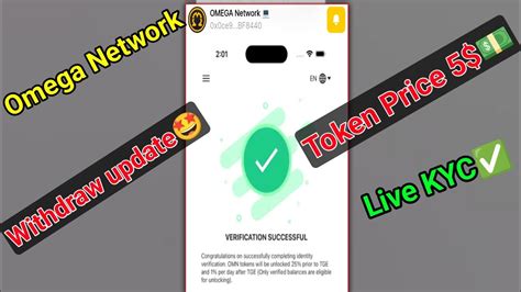 Omega Network Withdraw Kyc Token Price