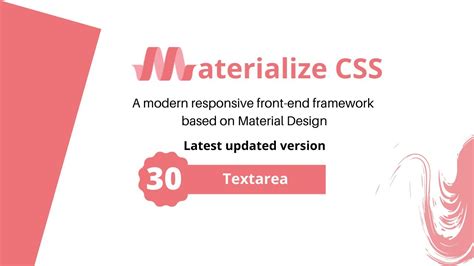 Materialize Css Textarea And Input File Button 30 Textarea YouTube