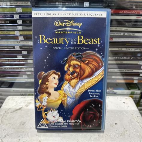 Beauty And The Beast Special Limited Edition Vhs Tape Walt Disney