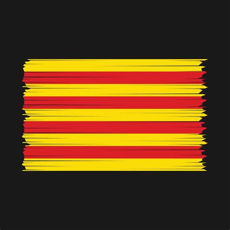 Catalonia Flag Brush Vector 21844707 Vector Art At Vecteezy