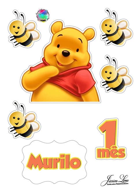 Topo De Bolo Ursinho Pooh Ursinho Pooh Pooh Usinho Pooh