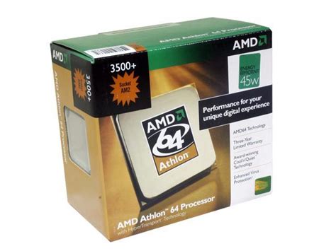 Amd Athlon 64 3500 Athlon 64 Lima Single Core 22 Ghz Socket Am2 Processor Adh3500debox