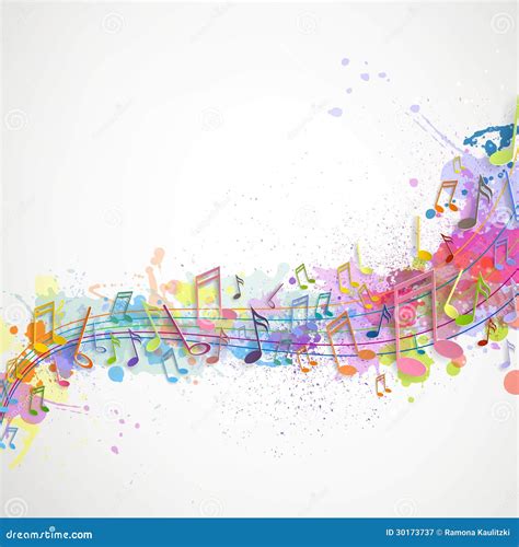 Colorful Musicnotes Stock Illustration Illustration Of Clean