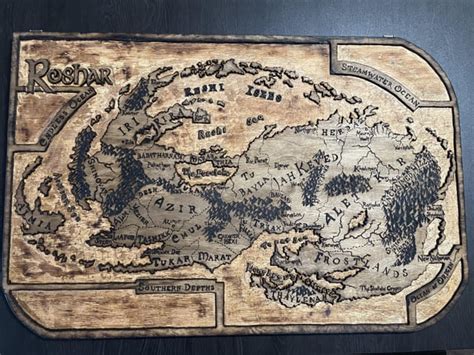 Custom made map of Roshar : r/brandonsanderson