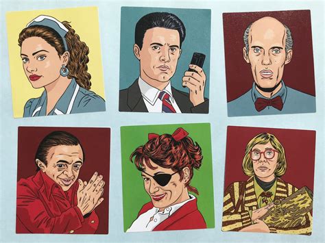 Twin Peaks Stickers Set A Set Of 6 Etsy