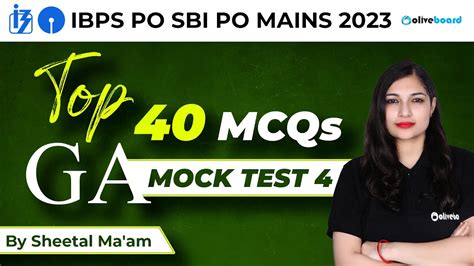 Ga For Ibps Po Sbi Po Mains Top Ga Mcqs Ga Mock Test