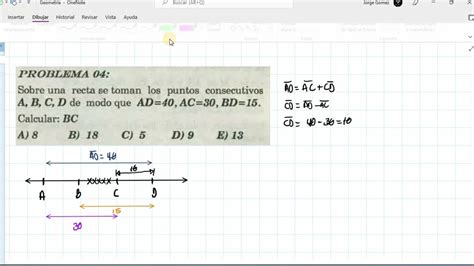 Sobre Una Recta Se Ubican Los Puntos Consecutivos A B C Y D Tal Que Ab