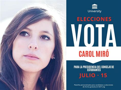 Carteles Para Elecciones Políticas Editables