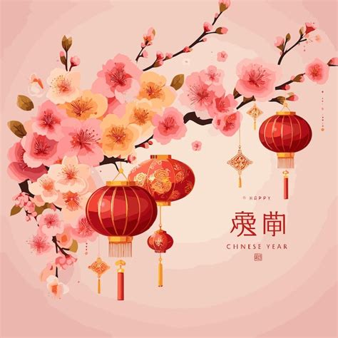 Premium Vector Free Vector Happy Chinese New Year Greetings With