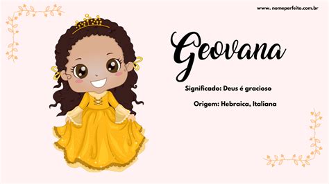 Qual O Significado Do Nome Geovana Librain