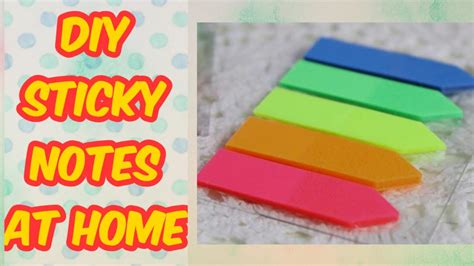 How To Make Sticky Notes At Home Diy Sticky Notes At Home Home Made