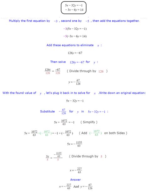 System Of Equations Calculator Solve System Of Equations Easily