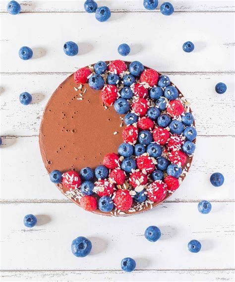 No Bake Raspberry Chocolate Tart Vegan Gluten Free Blooming Nolwenn