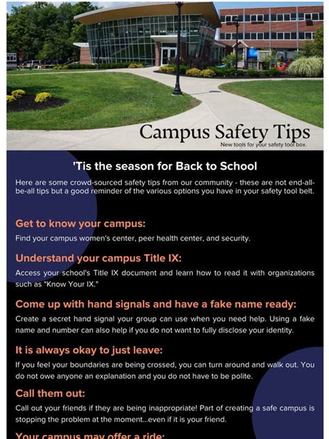 Flare Flare Campus Safety Tips📚 Milled