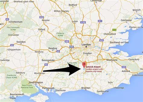 Map and Directions to Gatwick Airport Full Address Postcode