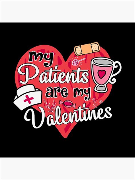 Nurse Valentines Day Valentine Er Icu Nicu Rn Nurses Women Poster By